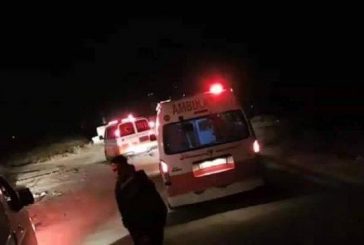 مصرع فتى واصابة 4 اخرين بحادث سير بمنطقة الفحص بالخليل