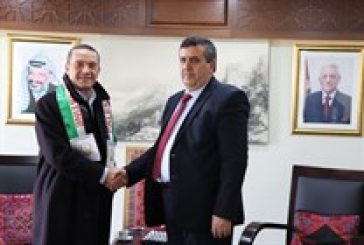 رئيس بلدية بيت لحم يستقبل الموسيقار الإيطالي باولو أولمي