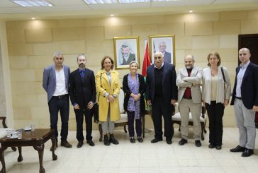 المحافظ ابو العسل يستقبل وفد مؤسسة الكونتي ومؤسسة الحامية لحقوق الاشخاص المحرومين من الحرية الايطاليتين
