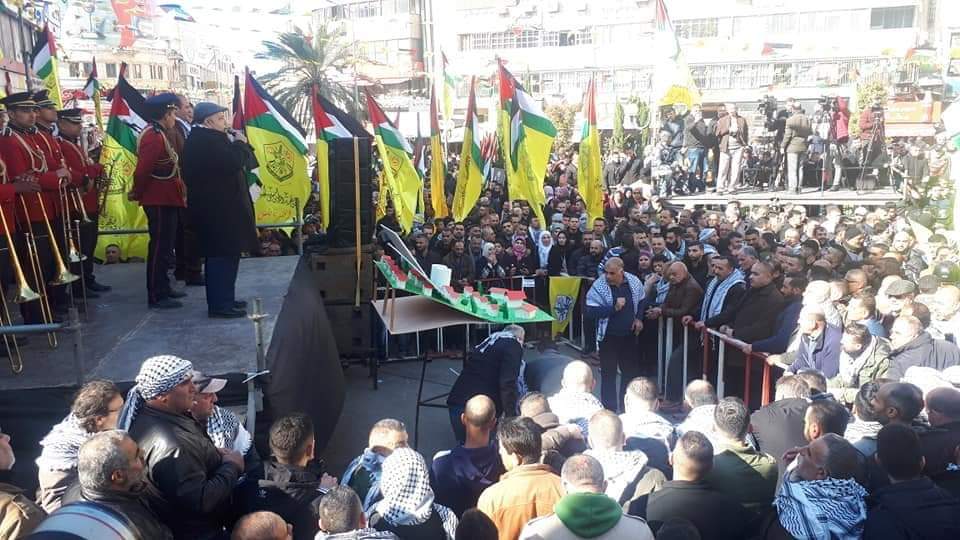 نابلس: مهرجان مركزي إحياء لذكرى انطلاقة الثورة الفلسطينية