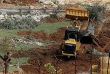 نابلس : الاحتلال يجرف 40 دونما من أراضي كفر الديك ويقتلع 300 شجرة