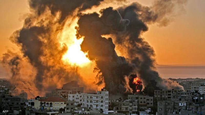 غزة : طائرات الاحتلال تشن أكثر من 100غارة شمال غزة وغربها