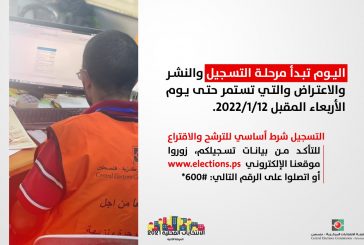 لجنة الانتخابات: بدء مرحلة التسجيل والنشر والاعتراض للمرحلة الثانية