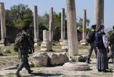 نابلس : الاحتلال يقتحم الموقع الاثري في سبسطية