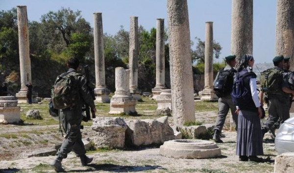 الاحتلال يقتحم المنطقة الأثرية في سبسطية