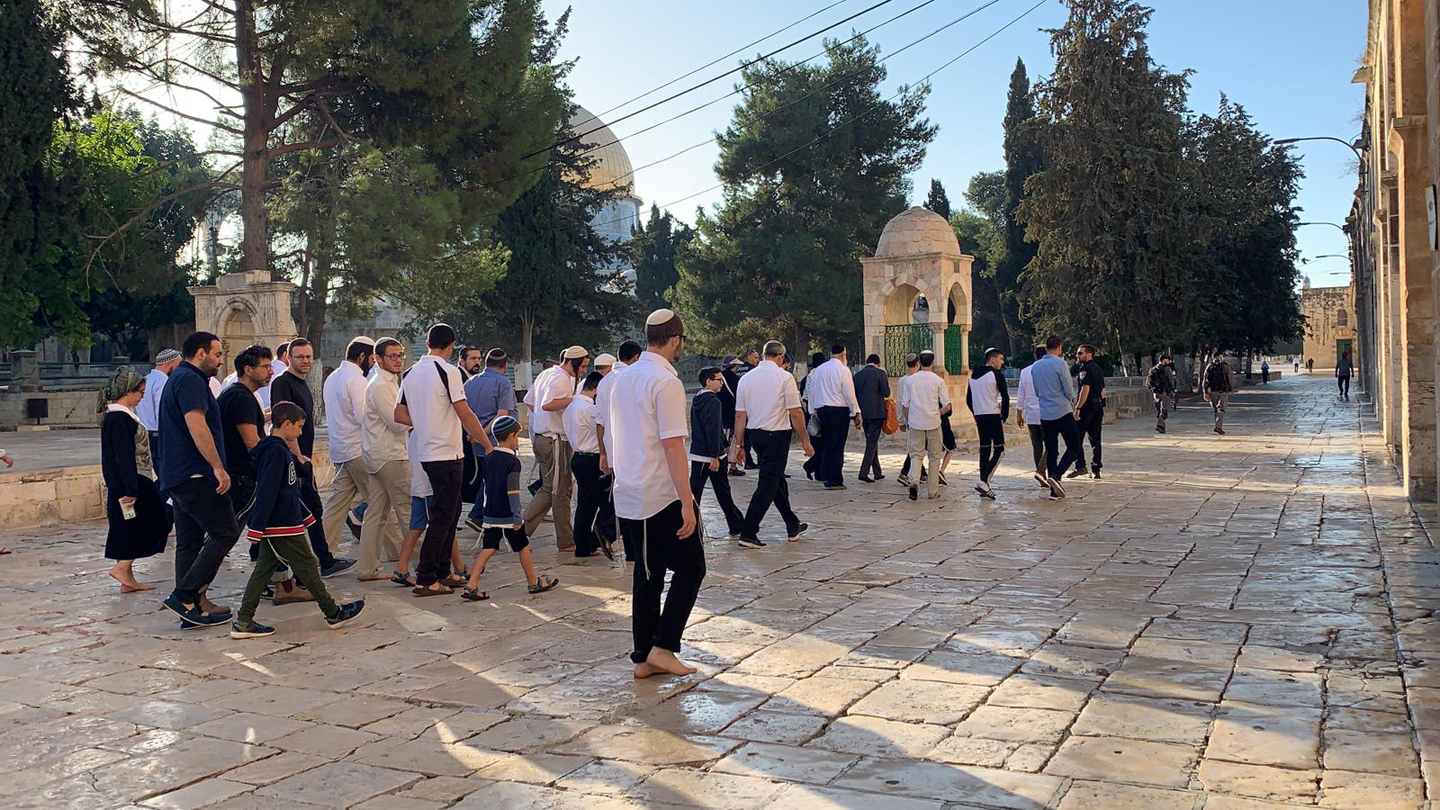 القدس -عشرات المستوطنين يقتحمون “الأقصى”