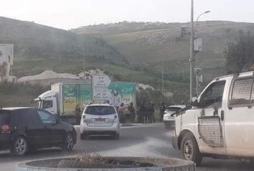 نابلس - مستوطنون يقطعون الطرق في محيط نابلس