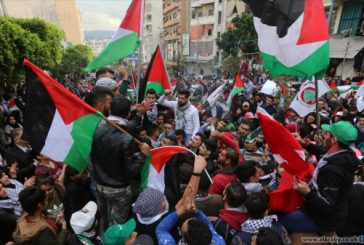 مسيرة أعلام فلسطينية في خان يونس دعما وإسنادا لأهلنا في القدس