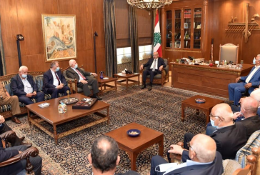 الأحمد يلتقي رئيس مجلس النواب اللبناني