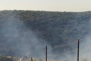 سلفيت - مستوطنون يضرمون النار في أراض زراعية غرب سلفيت