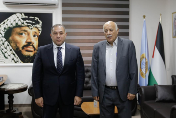 الرجوب يبحث مع السفير المصري آخر المستجدات السياسية