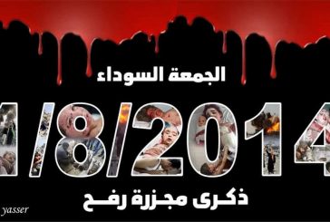 قطاع غزة-الذكرى الثامنة للجمعة الحمراء في رفح