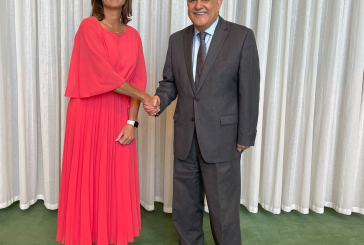 السفير منصور يلتقي وزيرة خارجية سلوفينيا