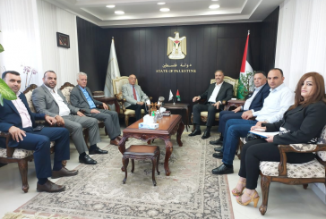 الوزير عساف يستقبل رئيس دائرة شؤون المغتربين في منظمة التحرير