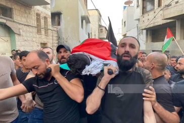 جنين - تشييع جثمان الشهيد الطفل محمود سمودي في بلدة اليامون