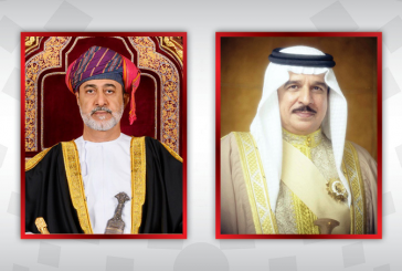 سلطان عمان وملك البحرين يؤكدان ضرورة التوصل إلى حل عادل وشامل للقضية الفلسطينية
