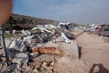 القدس : الاحتلال يهدم بركسا وأسوارا في بلدة الجيب