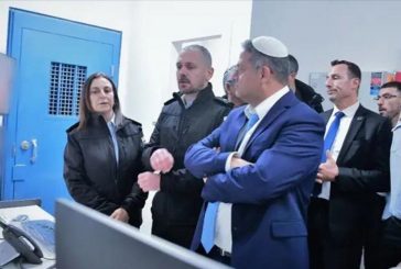المتطرف بن غفير يبدأ مخططاته ضد الأسرى بزيارة لسجن نفحة