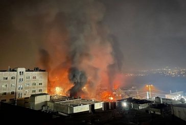 نابلس - إصابات وإحراق ممتلكات خلال تصدي المواطنين لاقتحام مستوطنين قرية بورين