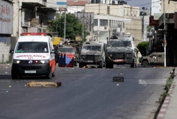 نابلس-إصابات بالاختناق خلال قمع الاحتلال مسيرة ضد الاستيطان في برقة شمال غرب نابلس