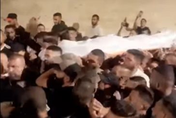 القدس-تشييع جثمان الشهيد حمزة أبو سنينة في القدس