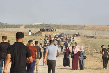 غزة-إصابات بالرصاص والاختناق خلال قمع الاحتلال مسيرة شرق غزة