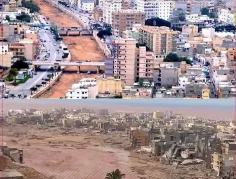 تضاؤل الأمل بالعثور على أحياء بعد فيضانات ليبيا