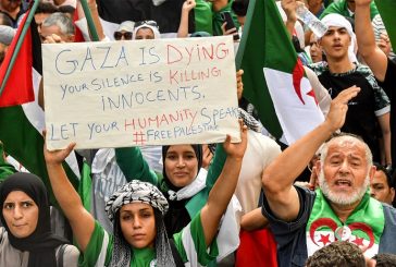تظاهرات حاشدة في الجزائر تنديدا بعدوان الاحتلال المتواصل على الشعب الفلسطيني