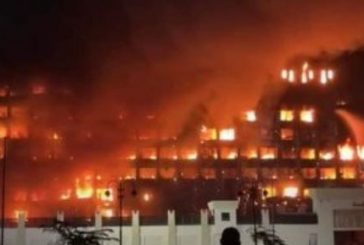 25 جريحا على الأقل جراء حريق هائل في مقر مديرية الأمن في الإسماعيلية