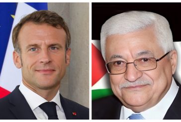 رام الله-الرئيس يتلقى اتصالا هاتفيا من الرئيس الفرنسي ايمانويل ماكرون