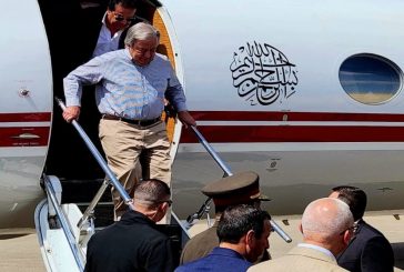 غوتيريش يصل مطار العريش لزيارة معبر رفح تضامنا مع قطاع غزة