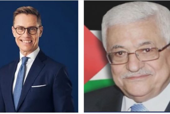 اتصال هاتفي بين الرئيس عباس والرئيس الفنلندي