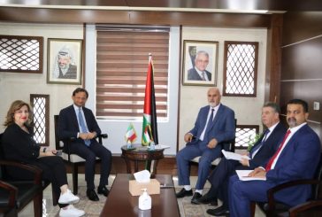 الوزير سليمية يؤكد أهمية استمرار الدعم الإيطالي للقطاع الزراعي الفلسطيني