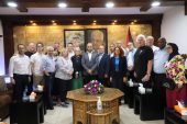 أريحا-وفد التضامن النقابي والعمالي العالمي يصل إلى فلسطين