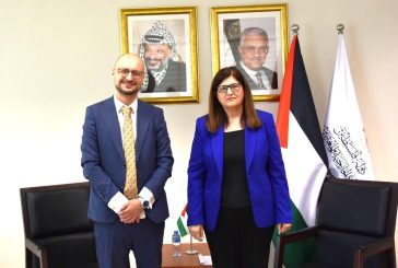 شاهين تبحث مع السفير الليتواني آفاق التعاون المشترك
