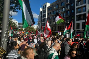 مسيرة في هامبورغ الألمانية للمطالبة بوقف العدوان على الشعبين الفلسطيني واللبناني