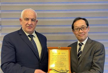 اللواء هب الريح يكرّم سفير اليابان لمناسبة انتهاء مهامه