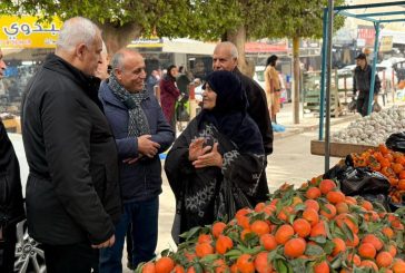 جنين- اللواء هب الريح يتفقد الأسواق ويطّلع على الأوضاع الاقتصادية والحركة التجارية