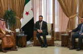 الشرع يستقبل وزير الخارجية السعودي والوفد المرافق في دمشق