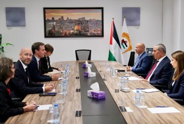 الشيخ يبحث مع وفد أوروبي وقف العدوان على غزة واعتداءات المستعمرين