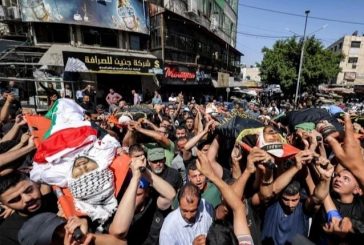 أهالي جنين يشيّعون جثامين 6 شهداء