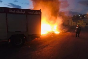 إصابات بالاختناق بحريق في قاعة أفراح بمدينة البيرة