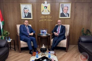 رئيس سلطة الأراضي يستقبل السفير الأردني