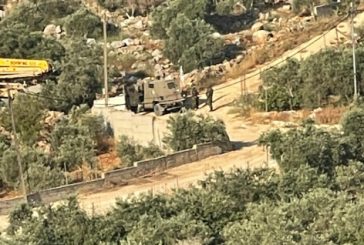 جيش الاحتلال يصادر مضخة باطون ومعدات يدوية ومستوطنون يعتدون على العمال بقراوة بني حسان