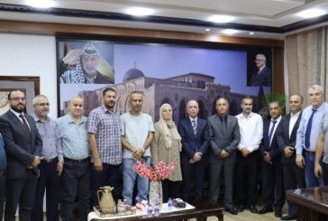 رئيس سلطة الاراضي يزور محافظة جنين ويتفقد سير عمل دوائرها
