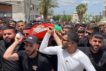 تشييع جثمان الشهيد أحمد سليمان في بيت عور التحتا