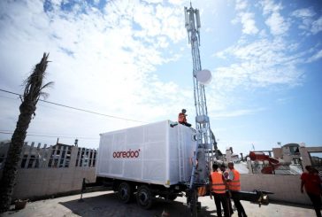 Ooredoo تنجح باستحداث محطات خلوية متنقلة في قطاع غزة