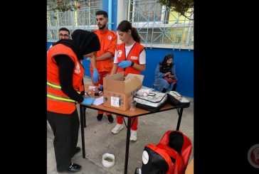 وحدة الاسعاف والطوارئ في لبنان وبالتنسيق مع الاونروا تتابع الوضع الطبي للنازحين