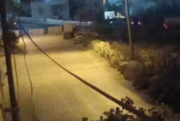 الاحتلال يغلق مدخل المنشية جنوب بيت لحم