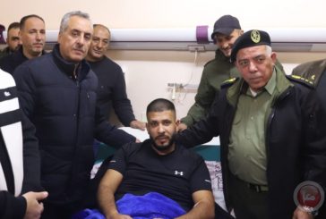 الناطق الرسمي باسم قوى الأمن يزور مصابي الاعتداء على أبناء الأجهزة الأمنية في الخليل